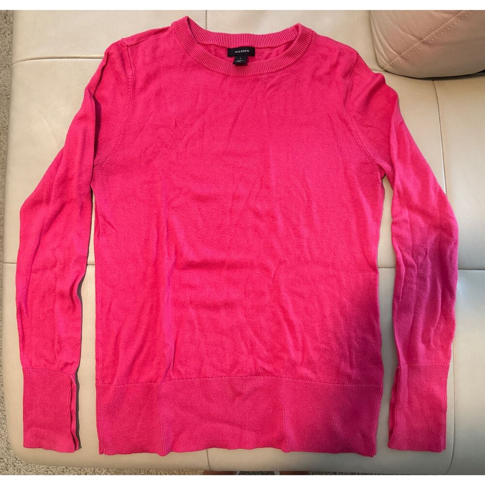 Halogen Women’s Pink Sweater By Size S Long Sleeve